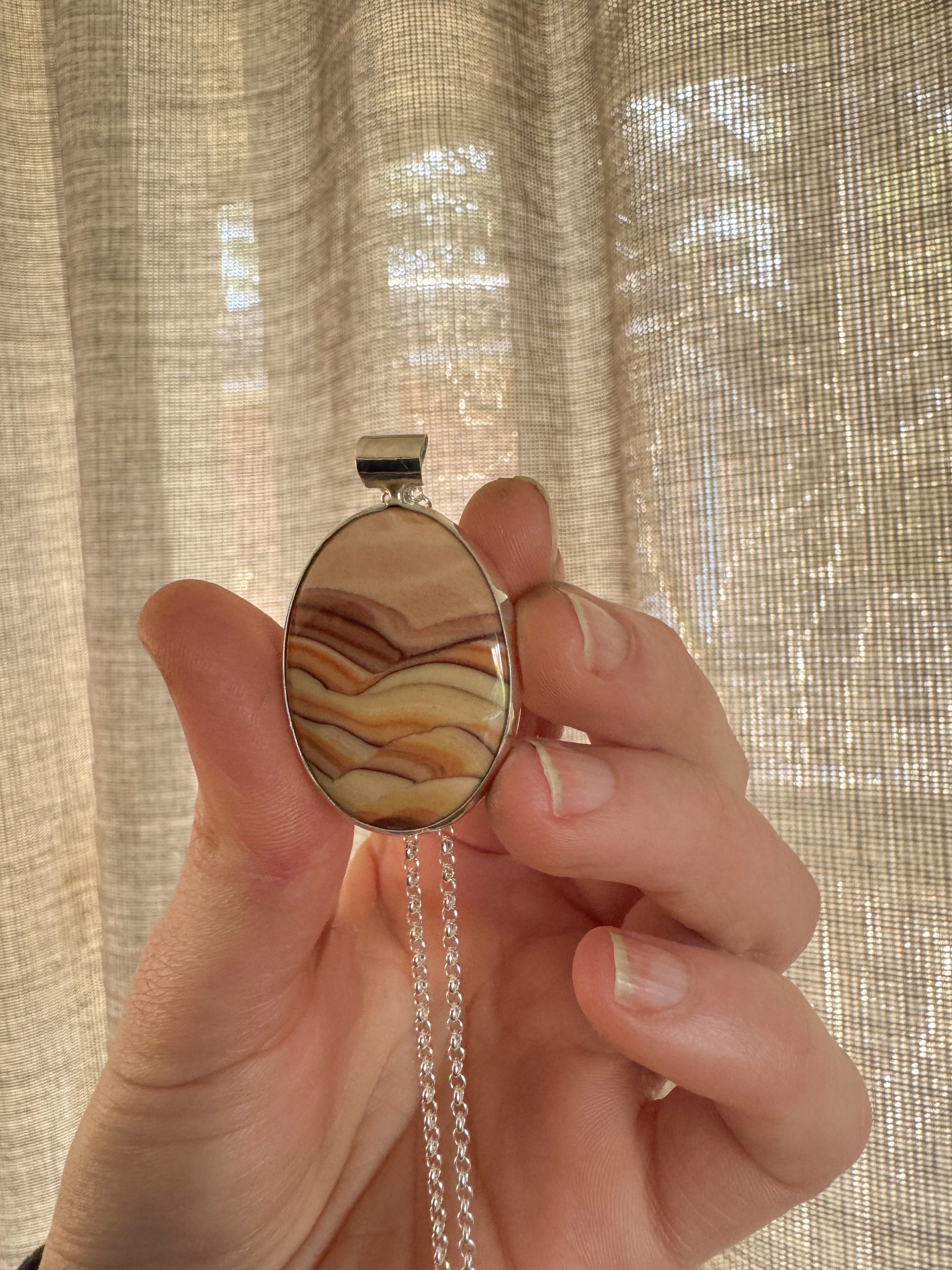 Wave Dolomite Jasper Statement Necklace