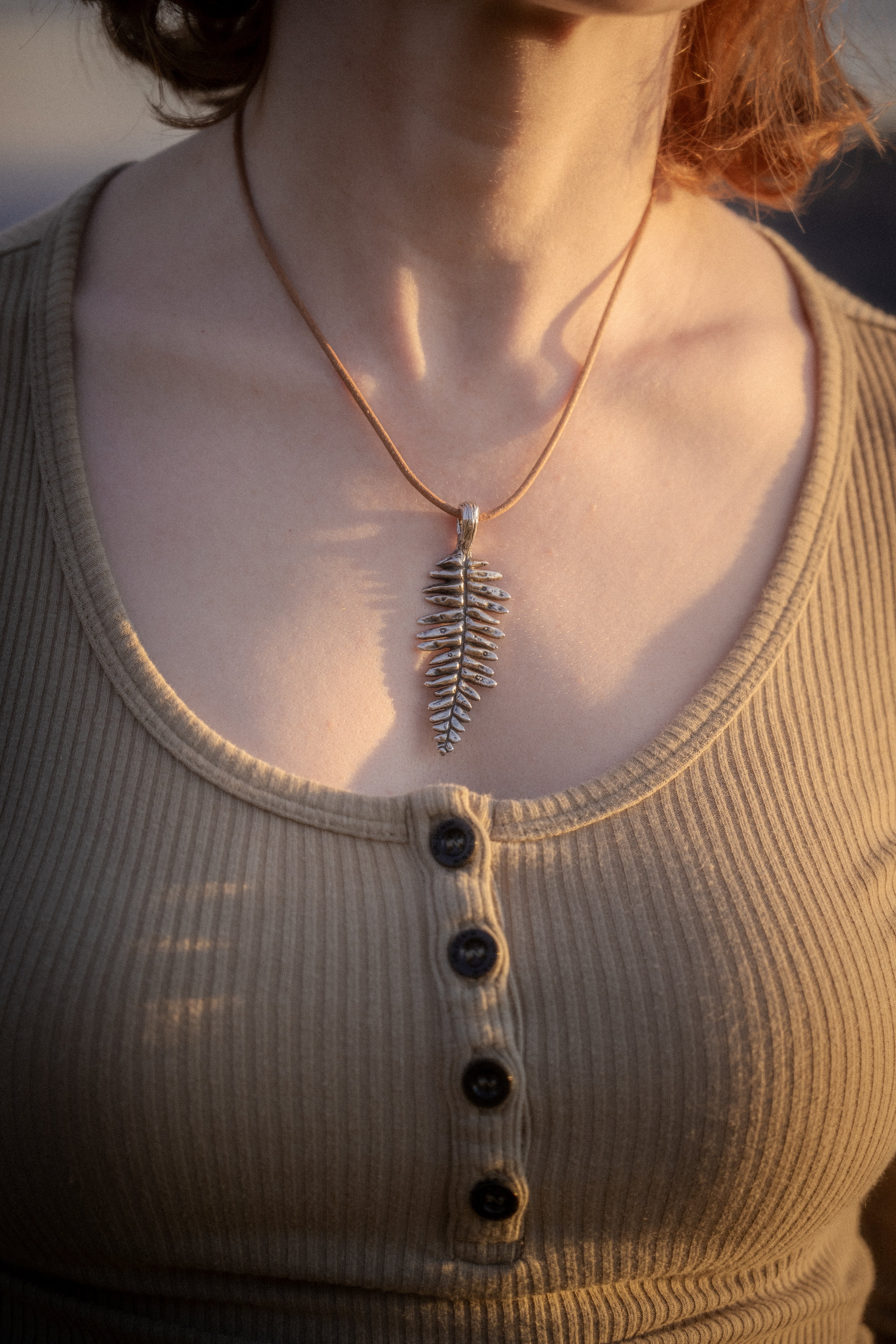 Spreading Fan Fern Pendant