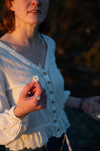 Flannel Flower Ring