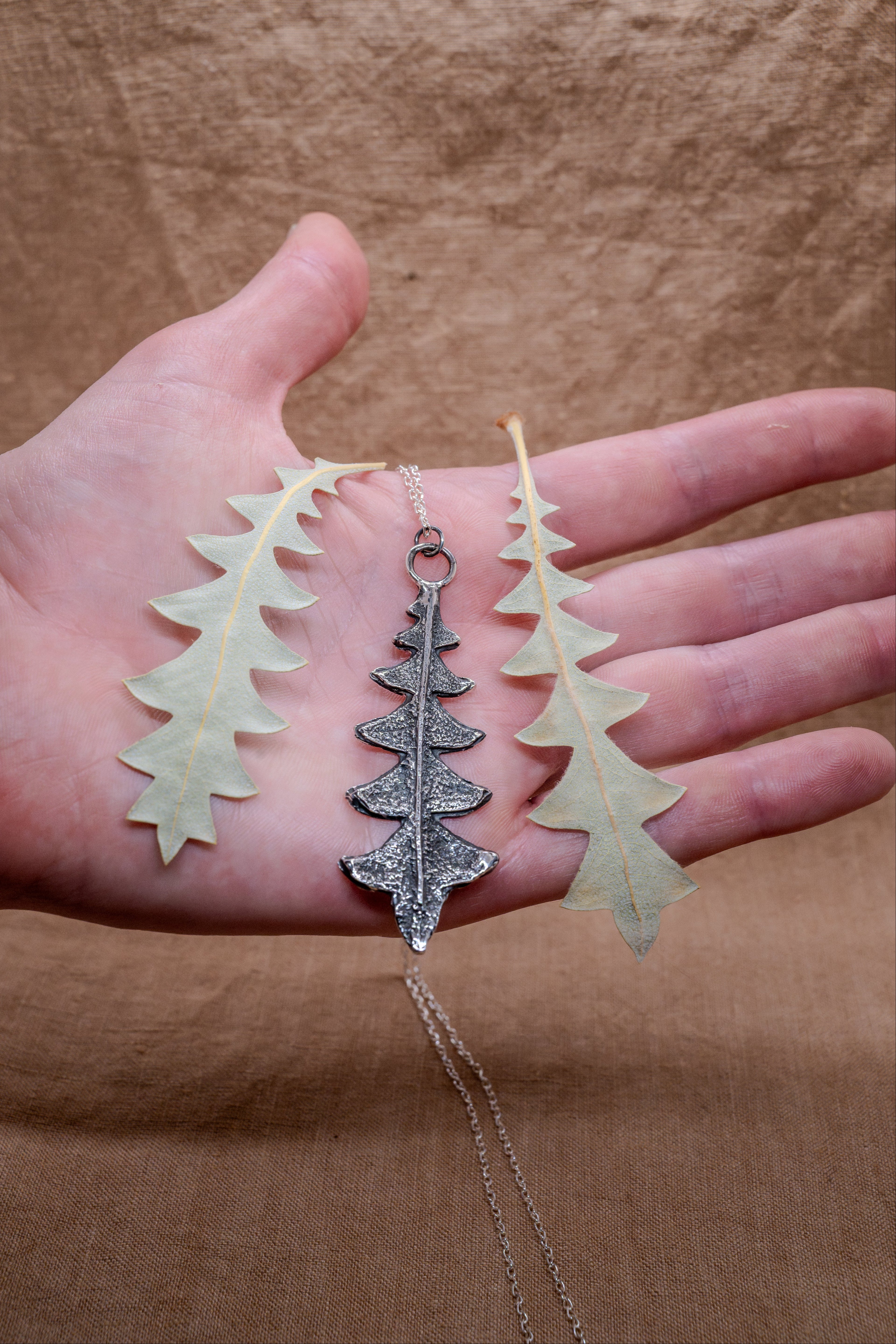 Banksia Blechnifolia Sterling Silver Pendant