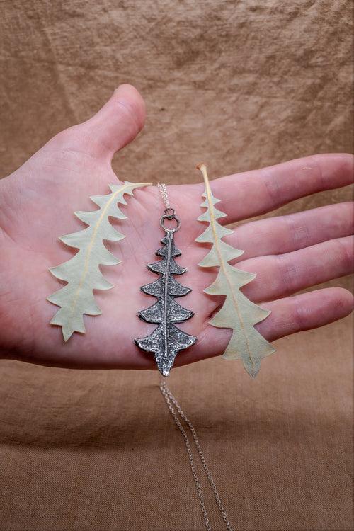 Banksia Blechnifolia Sterling Silver Pendant Necklace