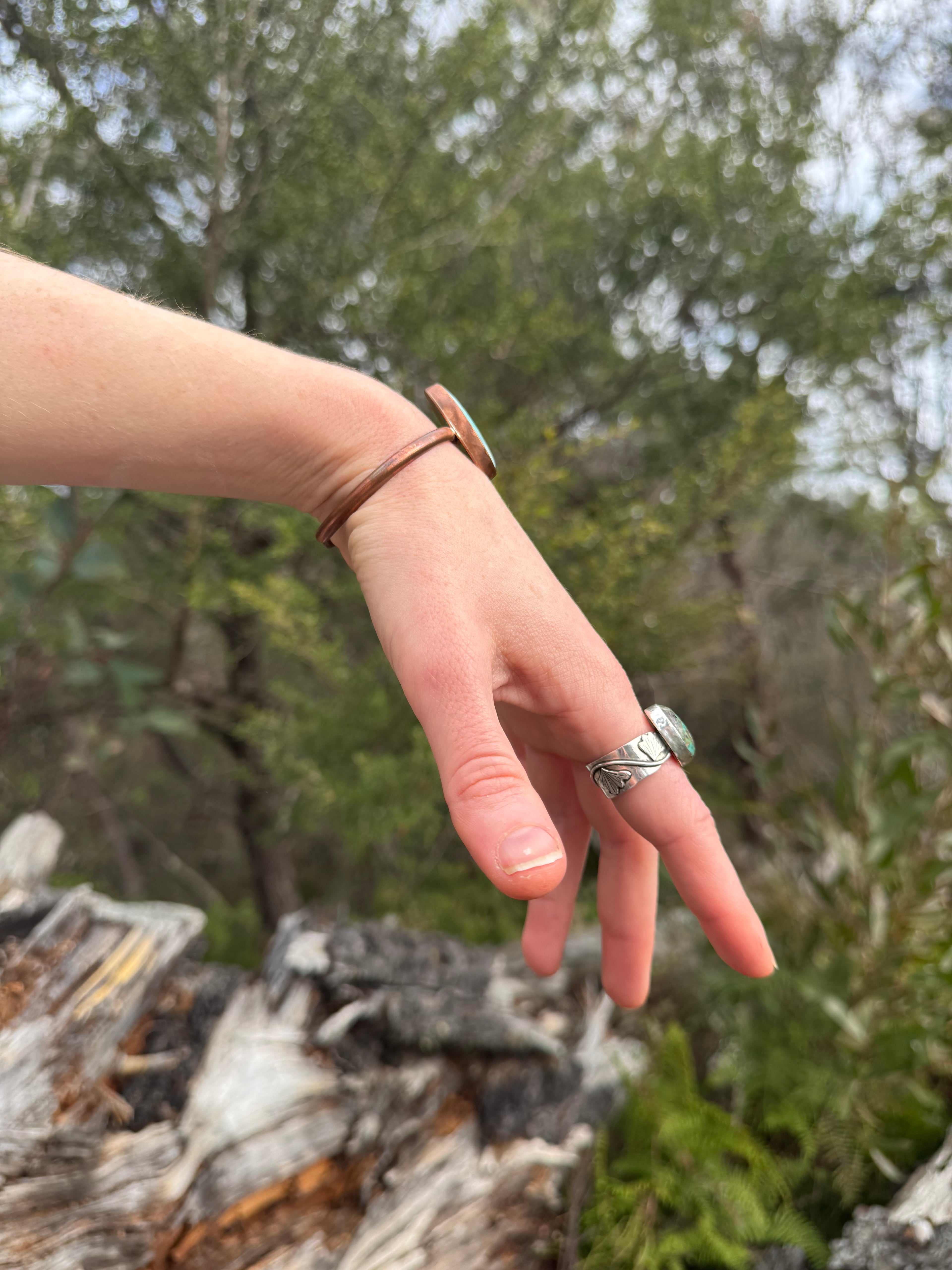 Turquoise Fern Ring