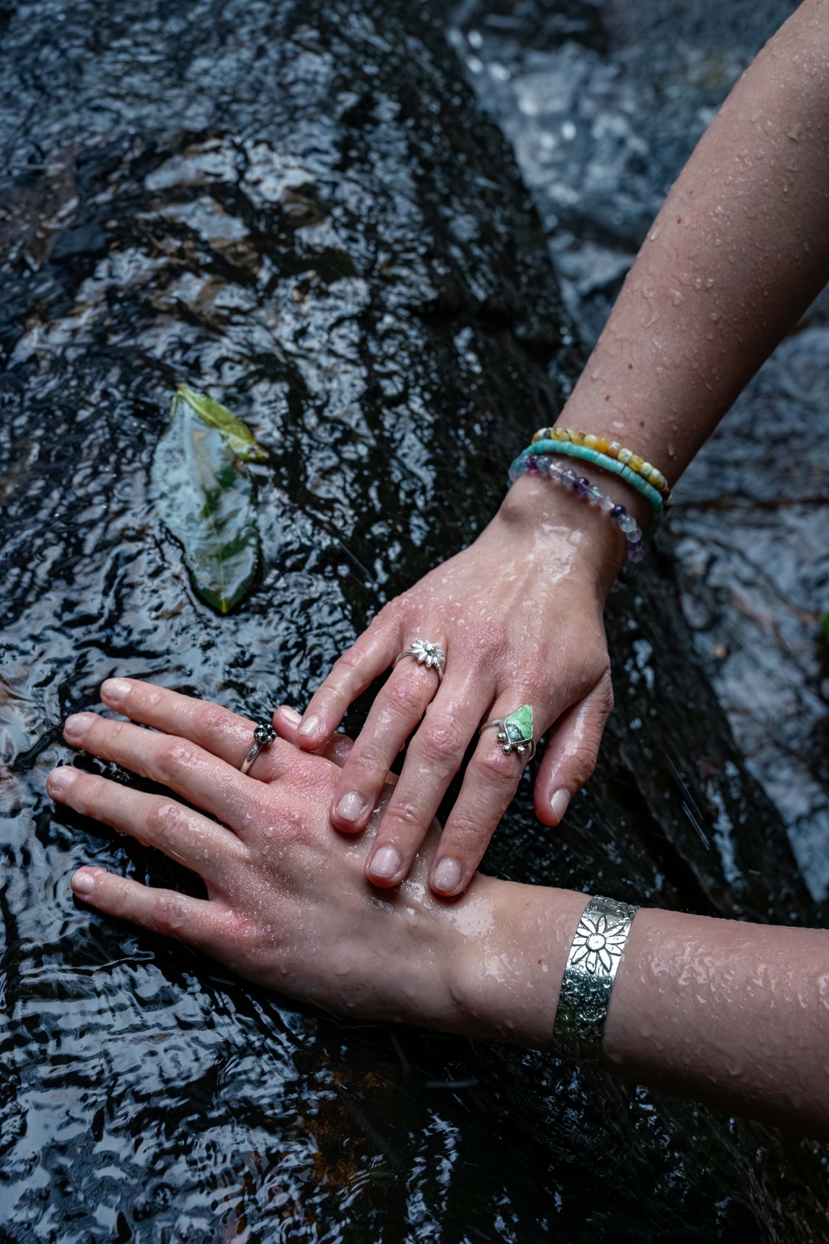 Bush Pixie Flannel Flower Cuff Bracelet