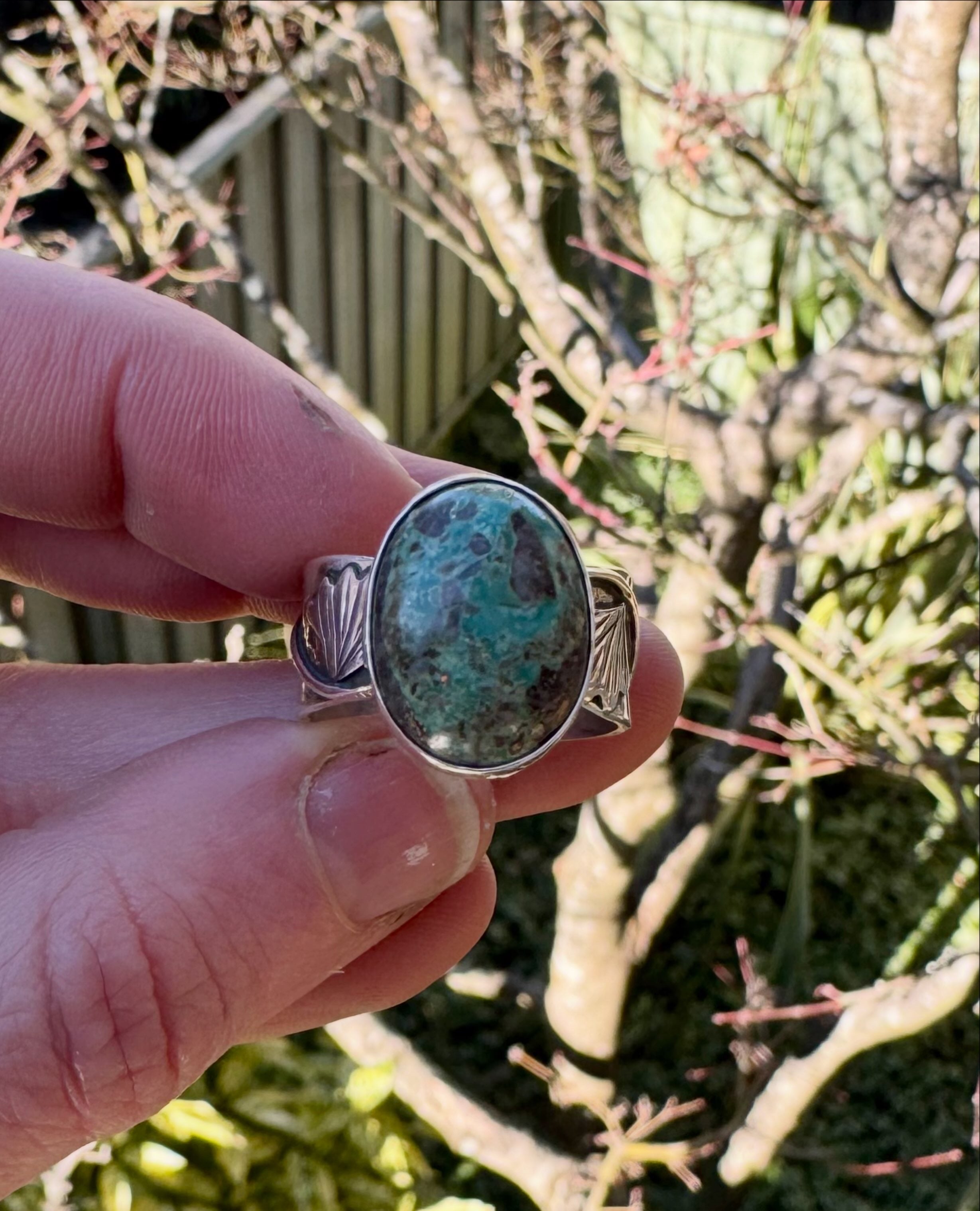 Turquoise Fern Ring