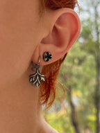 Tea tree stud earrings