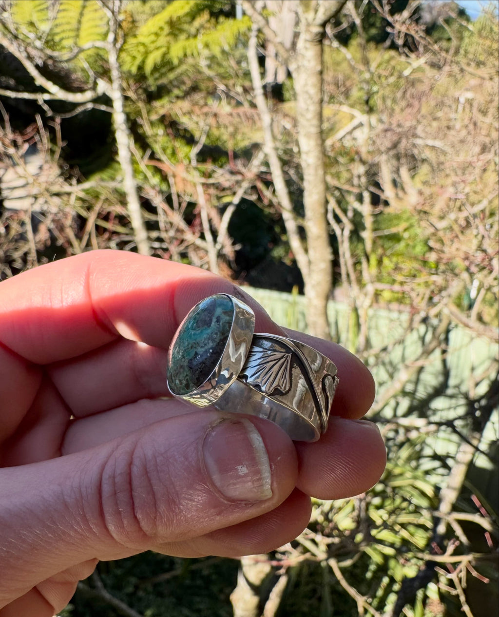 Turquoise Fern Ring