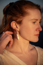 Sterling Silver Bracken Fern Earrings