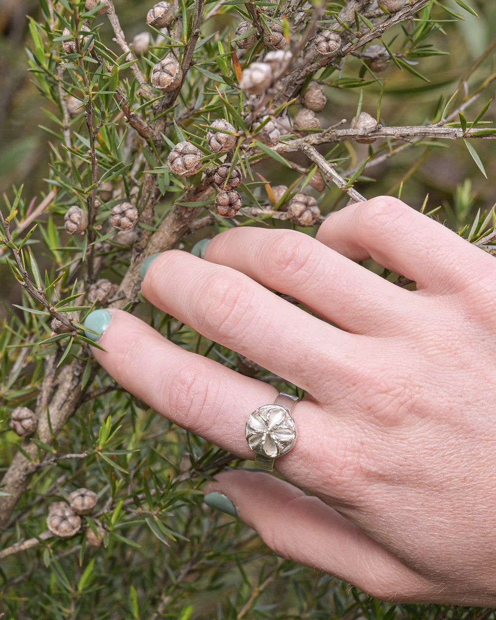 Tee Tree Seed Pod Ring