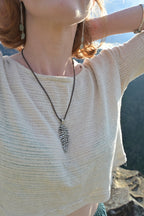 Spreading Fan Fern Pendant