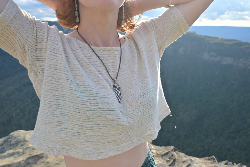 Spreading Fan Fern Pendant