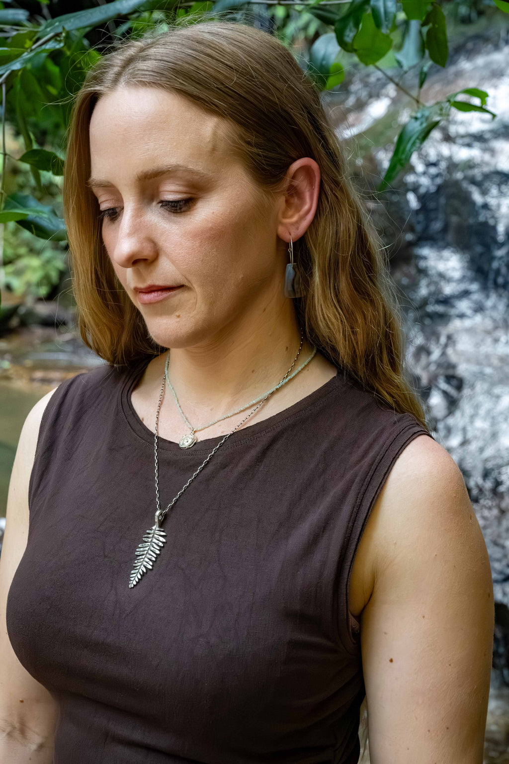 Spreading Fan Fern Pendant