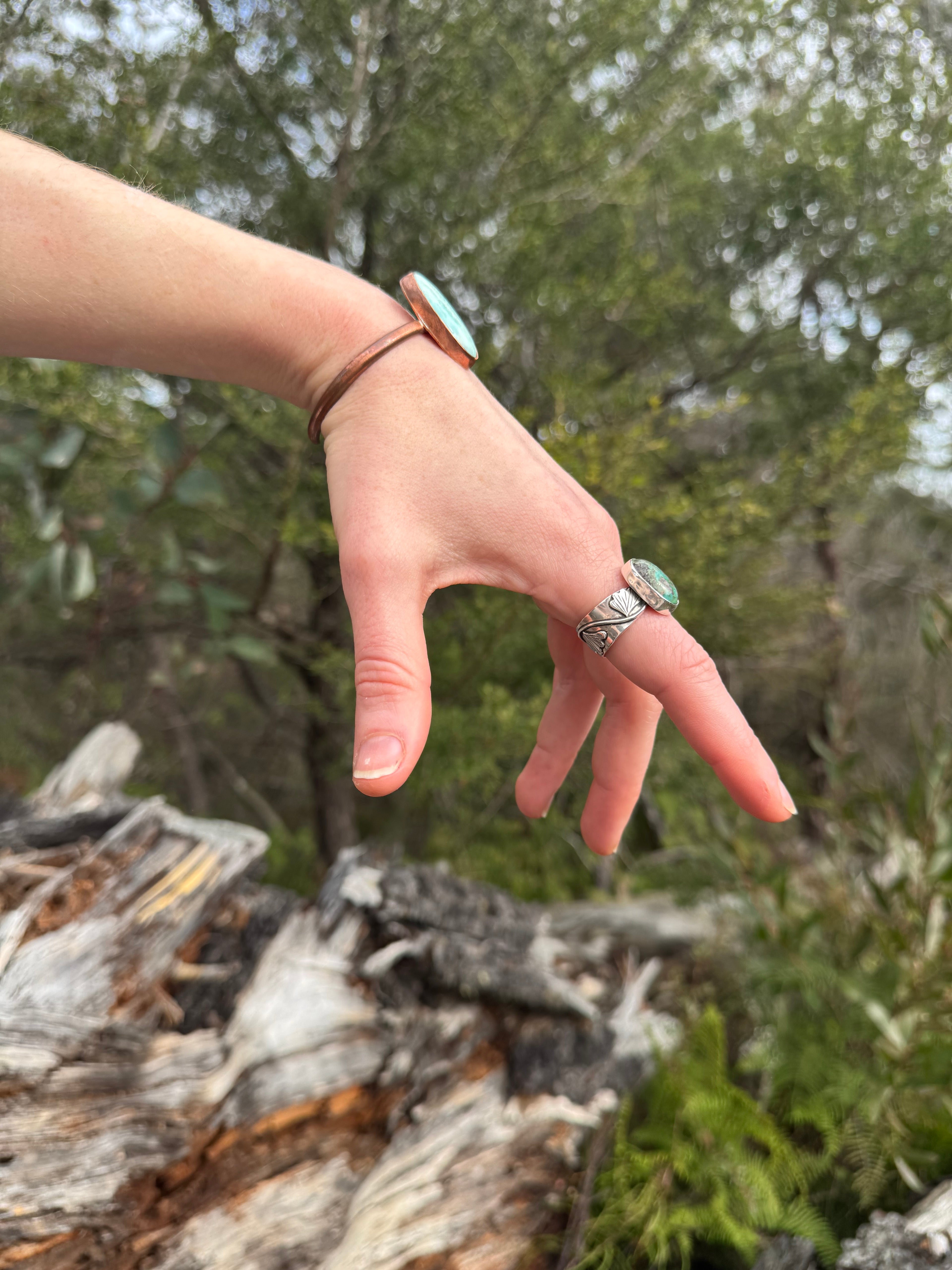 Turquoise Fern Ring
