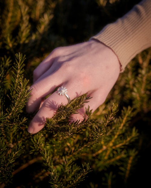 Flannel Flower Ring