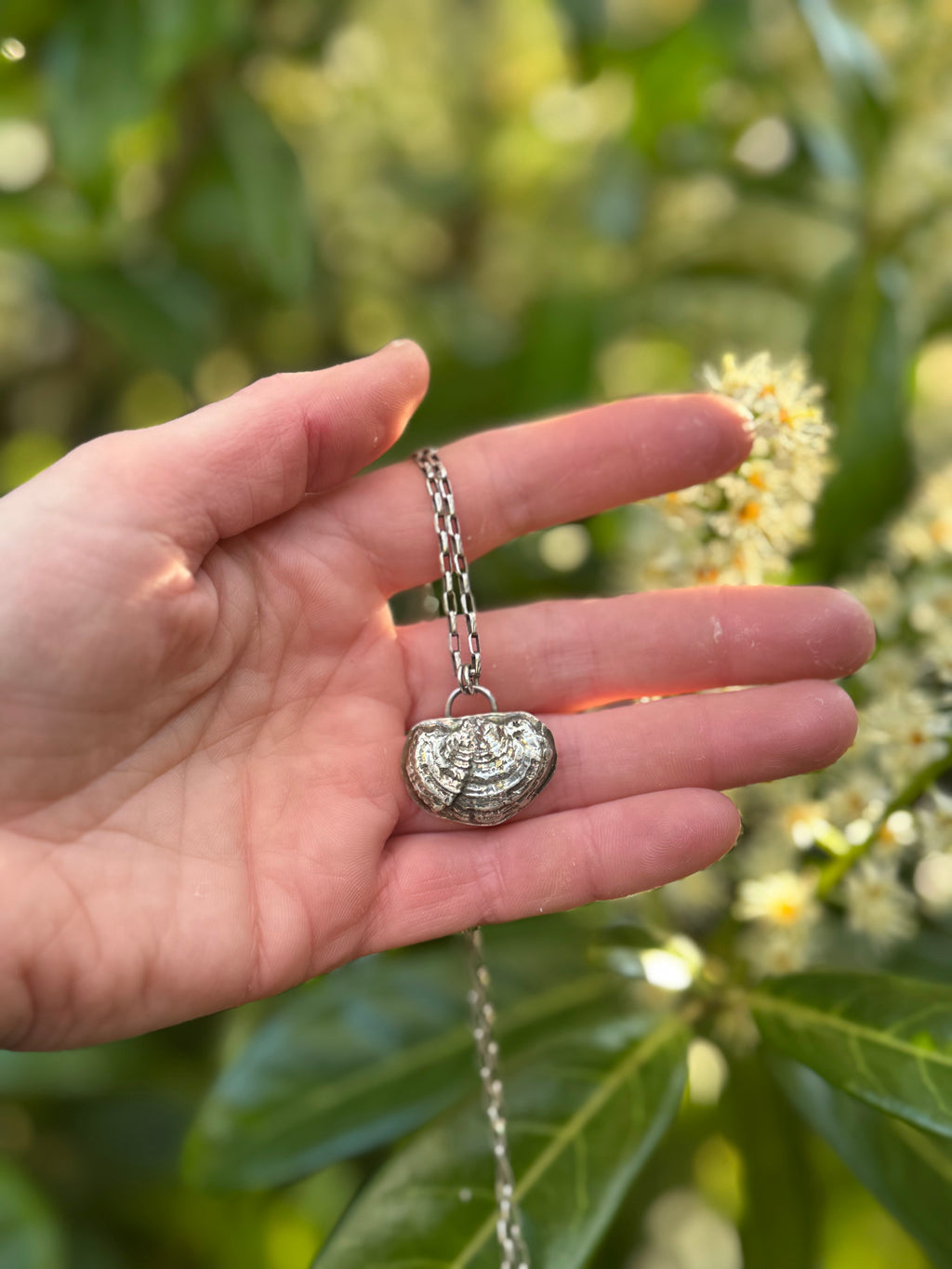 Turkey Tail Mushroom Necklace