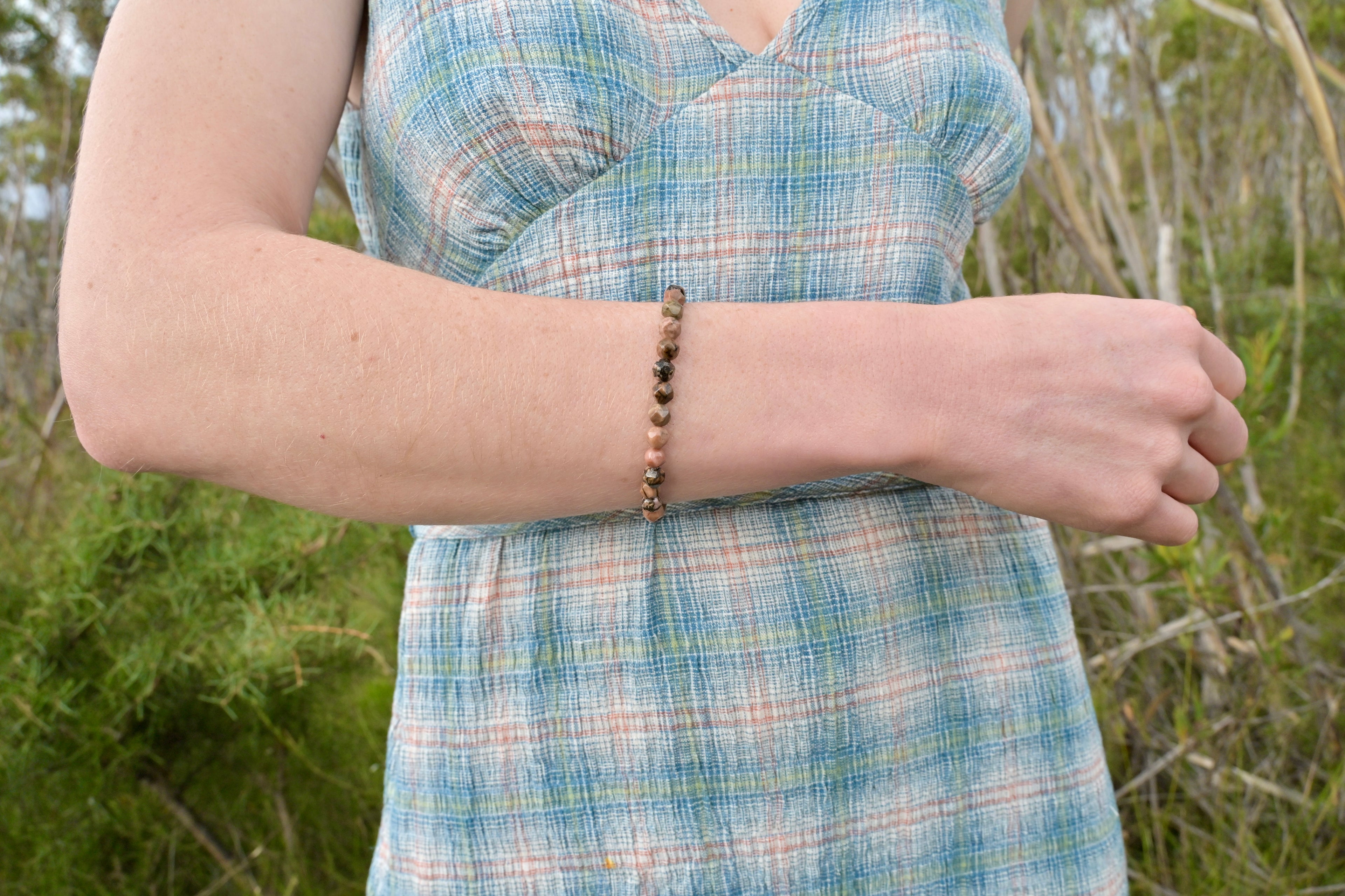 Gemstone Bead Bracelet