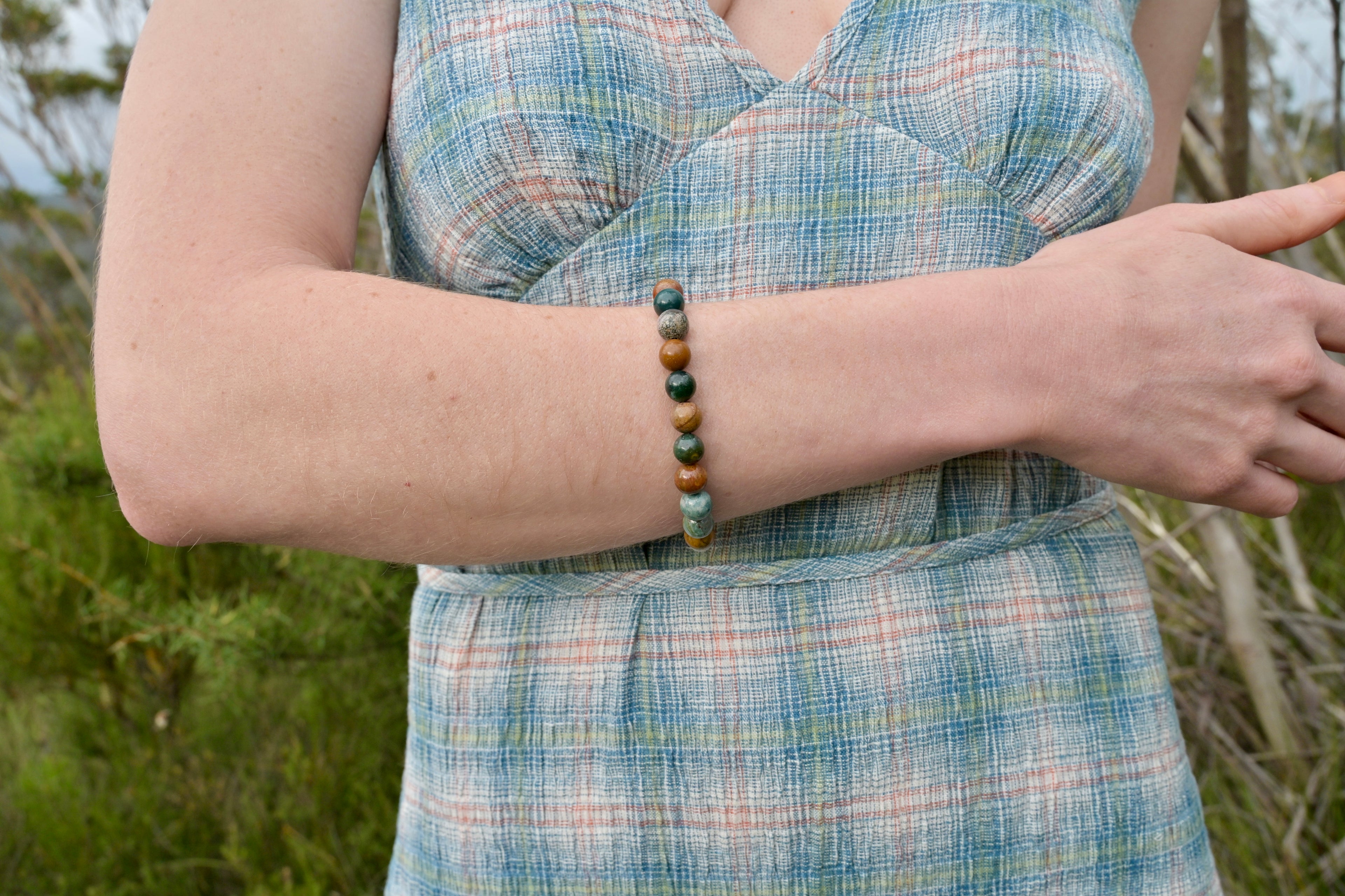 Gemstone Bead Bracelet